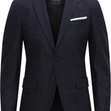 Giacca slim fit in lana elasticizzata 50528083 10167647 401 BOSS Dark blu 