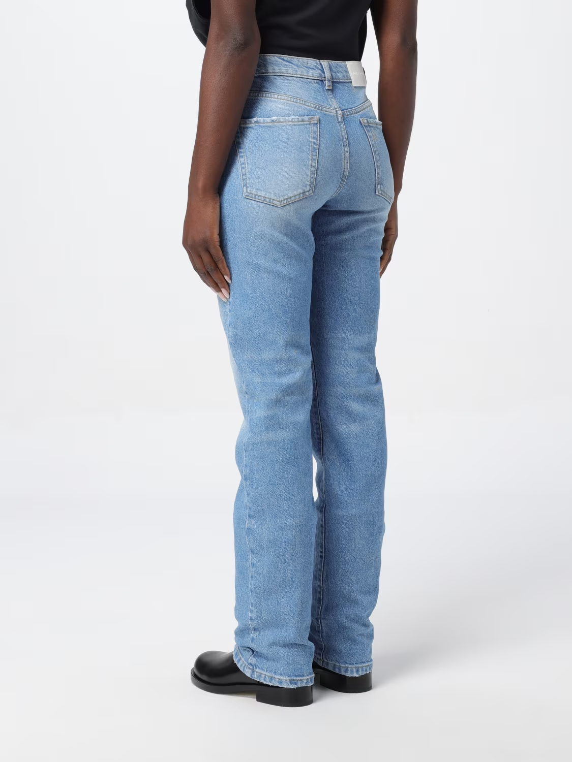 Jeans dritto stone washed 102908A0IC PJM PINKO Light blue 