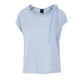 Blusa smanicata 106267A32U E87 PINKO Azzurro arona 