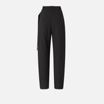 Pantaloni wide leg a portafoglio 105570A18E Z99 PINKO Nero limousine 