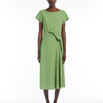 Abito in cotone smanicato 2515221142 007 MAX MARA WEEKEND Verde 