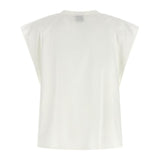 Blusa smanicata 107004A2LD Z05 PINKO Bianco-biancaneve 