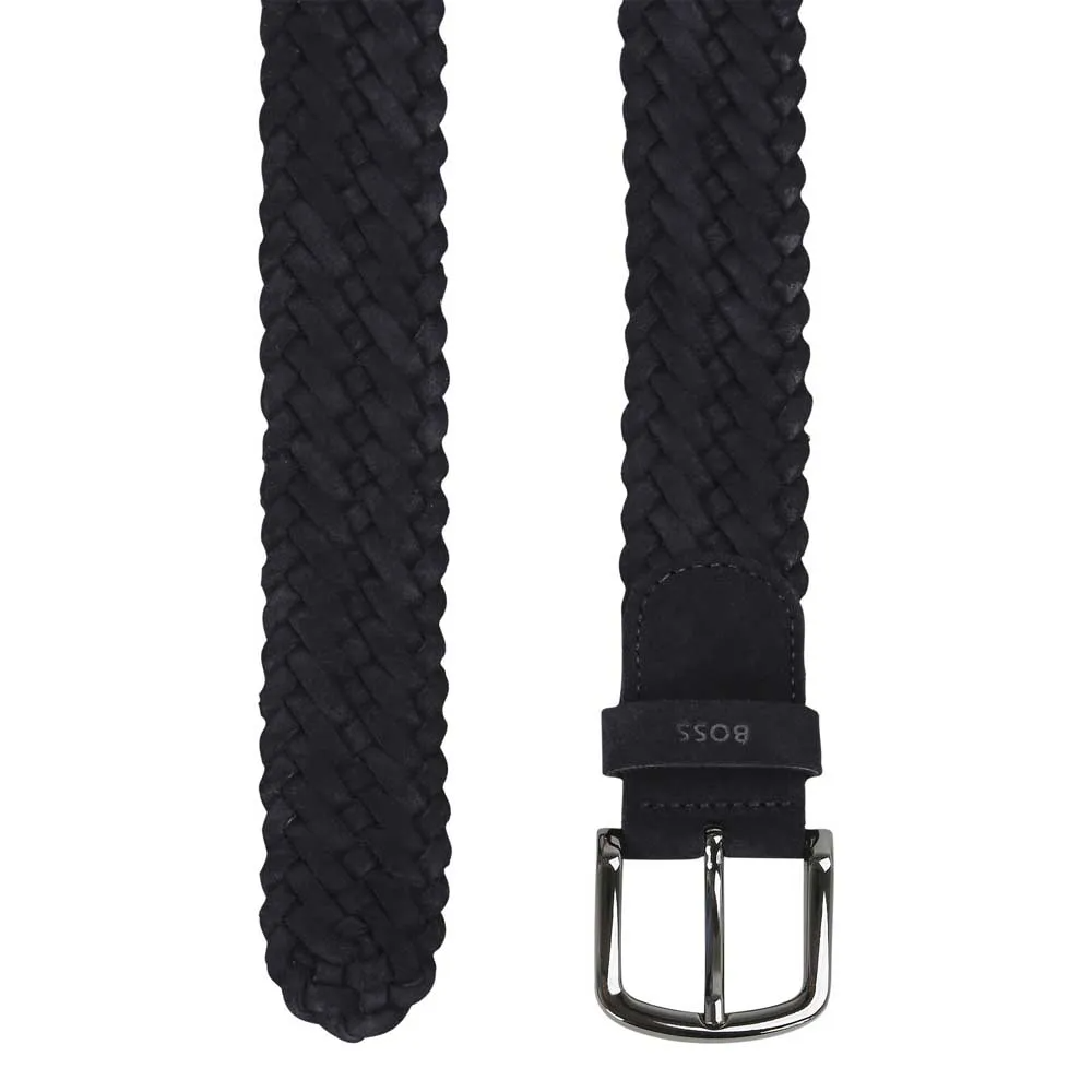 Cintura in pelle intrecciata 50542184 10199094 01 401 BOSS Dark blue 
