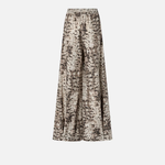 Pantaloni ampi con stampa snake 106963A3B1 CZ9 PINKO Beige/nero 