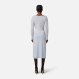 Maglione in misto cashmere con bottoni gioiello MK32S57E2 EA7 ELISABETTA FRANCHI Starlight 