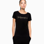 T-Shirt in jersey stretch 7W000978 AF10373 UC001 EA7 Black 