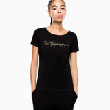 T-Shirt in jersey stretch 7W000978 AF10373 UC001 EA7 Black 