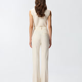 Pantaloni skinny con piega stirata 105671A2QV Z00 PINKO Bianco-gelato vaniglia 