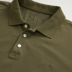 Polo Mackinack tinta in capo in piqué di cotone elasticizzato CFWOPO0065MRUT1483 6006 WOOLRICH Greenstone 