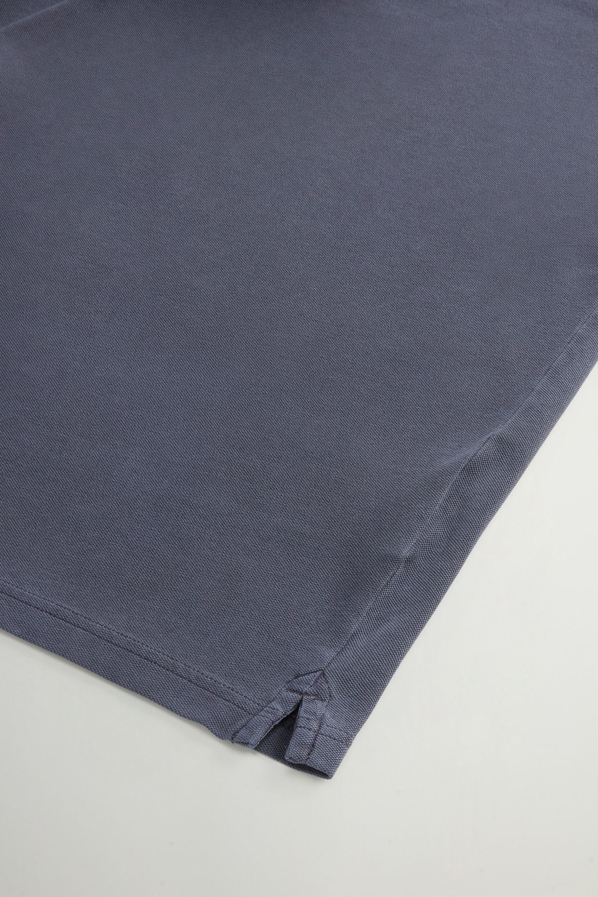 Polo Mackinack tinta in capo in piqué di cotone elasticizzato CFWOPO0065MRUT1483 3989 WOOLRICH Melton blue 