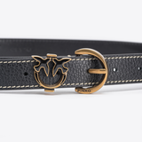 Cintura in pelle bottalata 102820A158 Z99Q PINKO Nero-antigue 