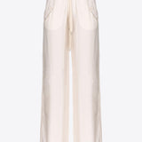 Pantaloni in twill di viscosa 103563A1WU P97 PINKO Rosa 