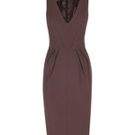 Abito in crêpe leggero AB94162E2 644 ELISABETTA FRANCHI Cacao 