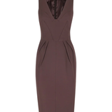 Abito in crêpe leggero AB94162E2 644 ELISABETTA FRANCHI Cacao 