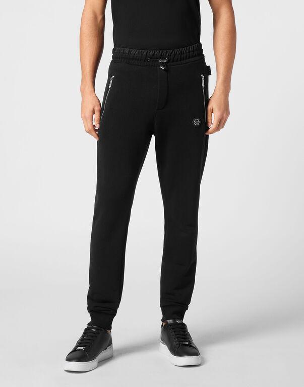 Jogger in jersey di cotone MJT2523 PTE003N 02 PHILIPP PLEIN Black 