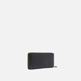 Portafoglio in nappa chevron 100250A0GK Z99Q PINKO Nero-antigue 