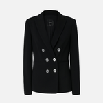 Blazer in tessuto tecnico punto stoffa 100256A24C Z99 PINKO Black 