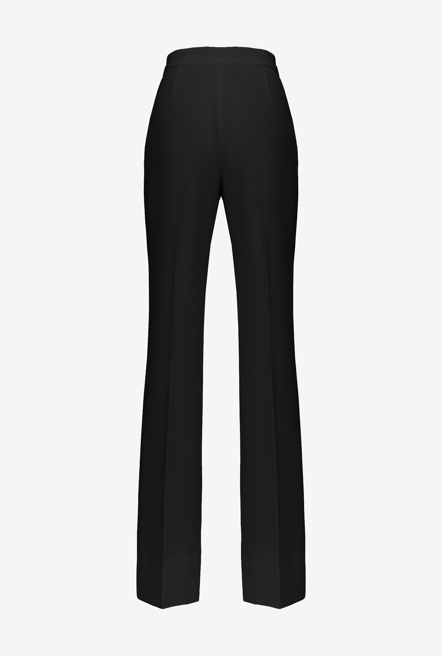 Pantalone in poly crepe LITCHI 1N13HU4575 Z99 PINKO Black 