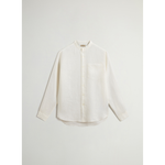 Camicia in lino CFWOSI2034MRUT5284 8270 WOOLRICH Arctic white 