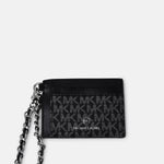 Portacarte logato con catena 34F2ST9D50 023 MICHAEL KORS Blk/silver 