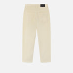 Pantaloni chino in velluto millerighe 102761A20R Z12 PINKO Bianco latte 