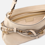 Borsa a spalla media in suede 106176A0F6 C50Q PINKO Beige-grigio fumo-antique 