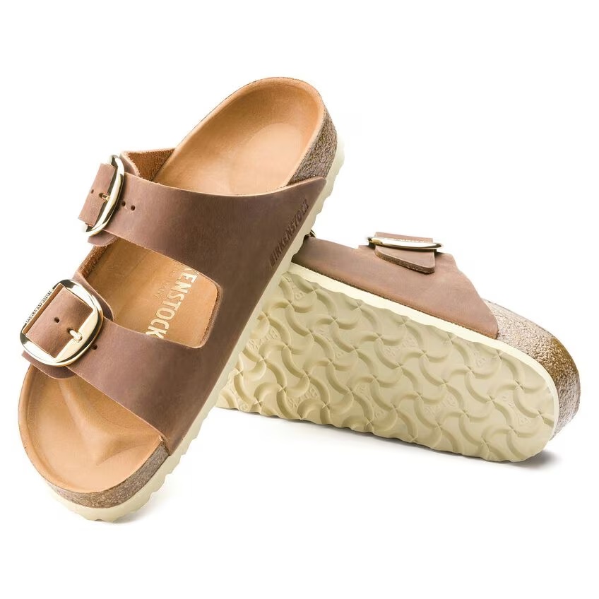 Ciabatta in pelle oliata ARIZONA BIG BUCKLE 1011073 COGNAC BIRKENSTOCK Cognac 
