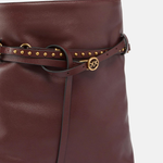 Borsa a secchiello in pelle 106339A0QO R49Q PINKO Burgundy wine antigue gold 