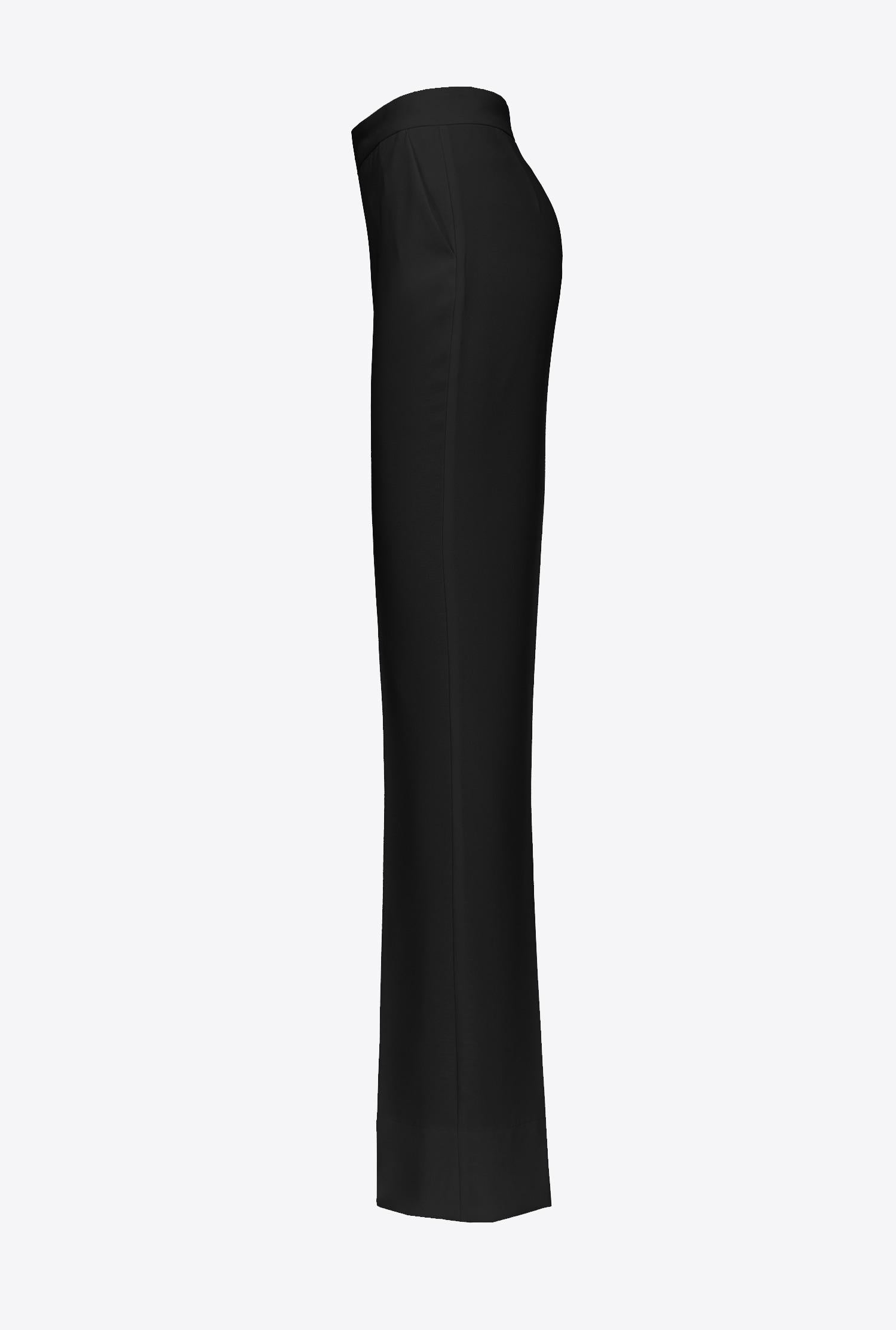 Pantalone in poly crepe LITCHI 1N13HU4575 Z99 PINKO Black 