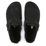 Sabot in suede con sherarliong interno BOSTON SHEARLING 259883 BLACK BIRKENSTOCK Black 