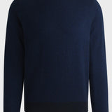 Maglia girocollo in lana fantasia 50526989 10265613 01 404 BOSS Dark blue 