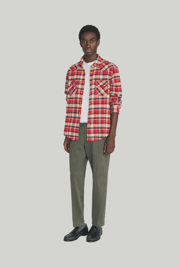 Pantalone chino in cotone elasticizzato RRU90120 C870 0112 0486 ROY ROGER'S Fir 