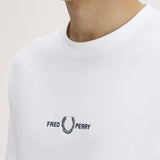 T-Shirt manica corta M4580 100 FRED PERRY White 