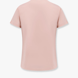 T-Shirt con ricamo logo 100535A2G7 N38 PINKO Rosa-castano pallido 