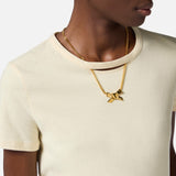 T-shirt in jersey con collana a fiocco MA02951E2 DC7 ELISABETTA FRANCHI Lemonade 