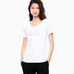 T-Shirt in jersey stretch 7W000536 AF10373 U0002 EA7 White 