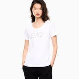 T-Shirt in jersey stretch 7W000536 AF10373 U0002 EA7 White 