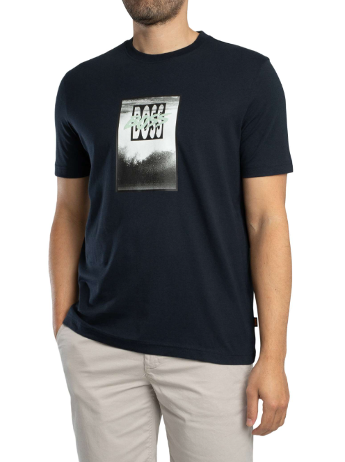 T-Shirt manica corta 50561846 10277382 01 404 BOSS Dark blue 