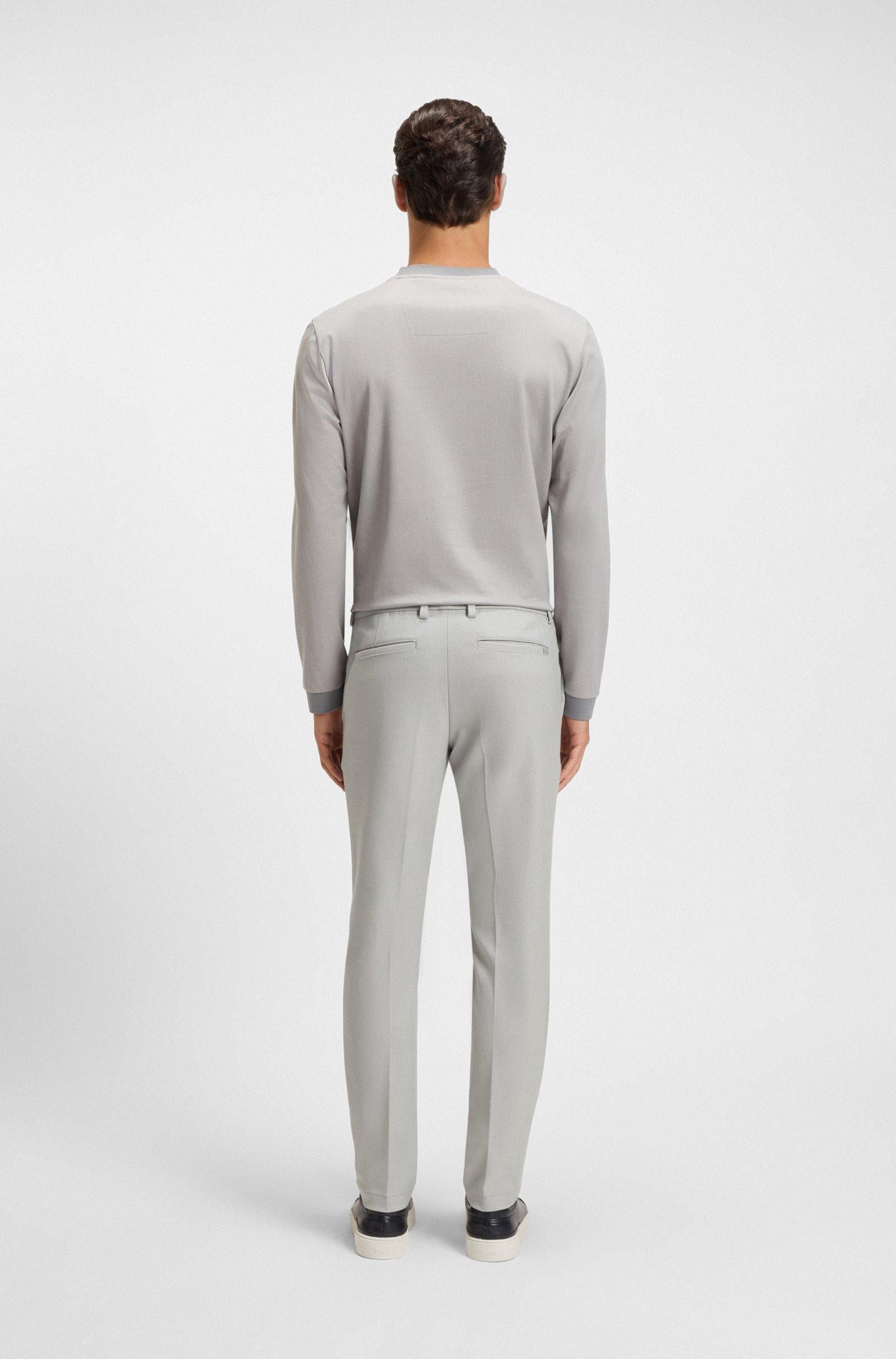 Pantalone in tessuto tecnico 50549473 10274675 01 047 BOSS Silver 