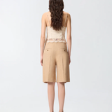 Bermuda con piega stirata 106594A34I D41 PINKO Beige chantilly 