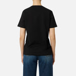 T-shirt in jersey di cotone con stampa MA63D56E2 110 ELISABETTA FRANCHI Nero 