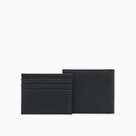 Portafoglio e portacarte in pelle rigenerata saffiano Y4R237 Y138E 81072 EMPORIO ARMANI Black 
