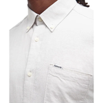 Camicia manica lunga in misto lino MSH5090 MSH WH11 BARBOUR White 