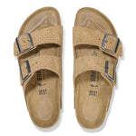 Ciabatta in pelle scamosciata goffrata ARIZONA 1027066 BEIGE BIRKENSTOCK Beige 