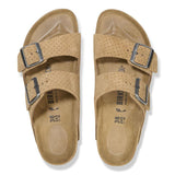 Ciabatta in pelle scamosciata goffrata ARIZONA 1027066 BEIGE BIRKENSTOCK Beige 
