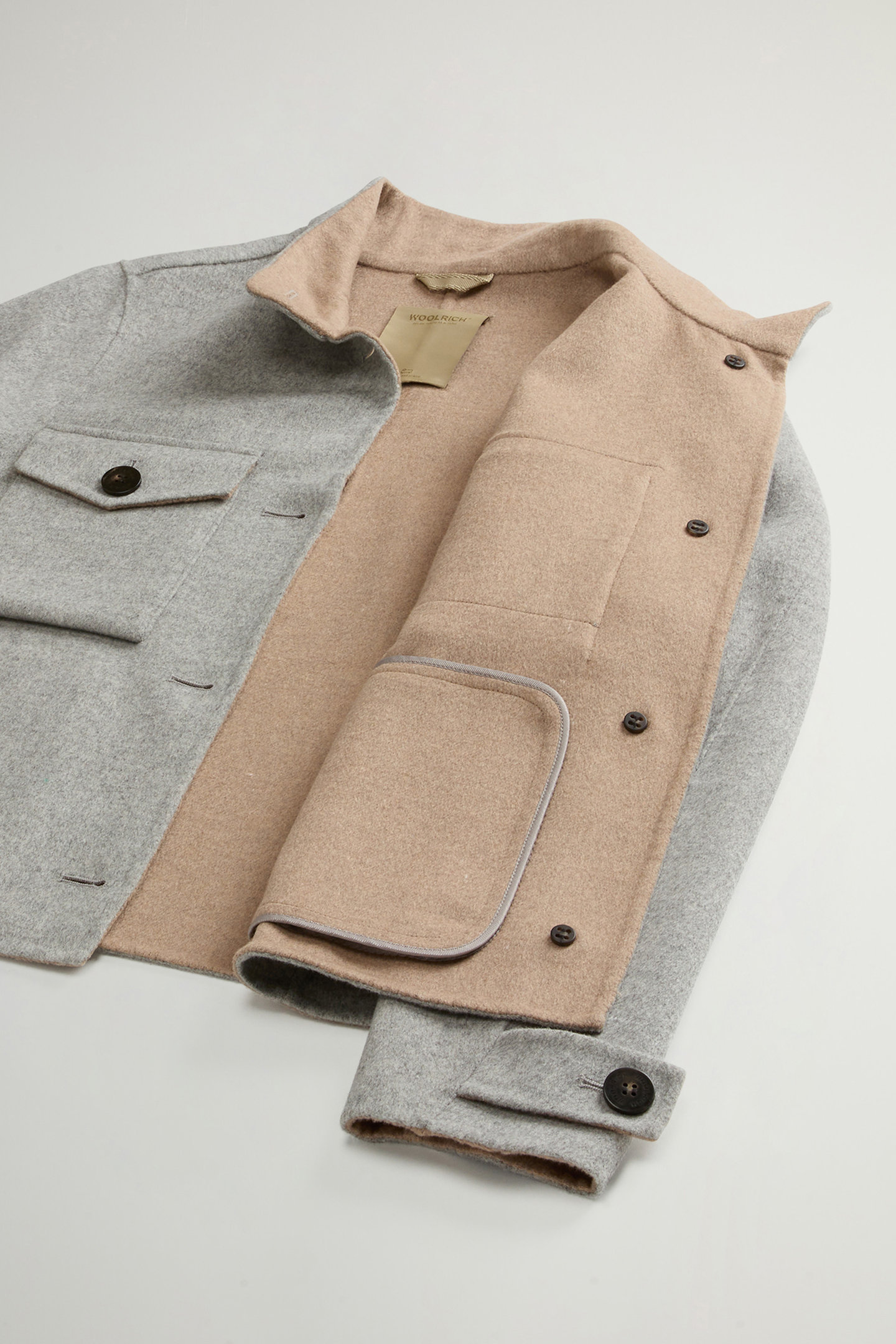 Giacca in misto lana CFWWOU2102FRUT5012 103 WOOLRICH Light gray melange 