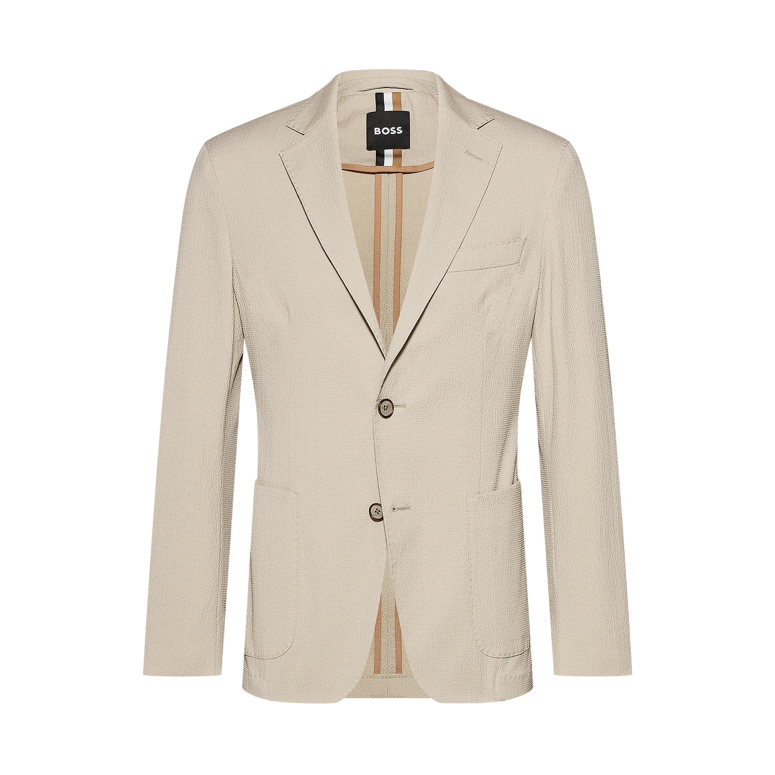 Giacca slim fit 50514667 10259490 01 255 BOSS Dark beige 