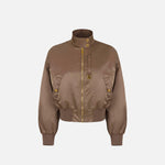 Bomber in nylon GB05D61E2 229 ELISABETTA FRANCHI Argilla 
