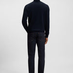 Maglia collo alto in lana merinos 50468262 10241489 01 404 BOSS Dark blue 