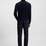 Maglia collo alto in lana merinos 50468262 10241489 01 404 BOSS Dark blue 
